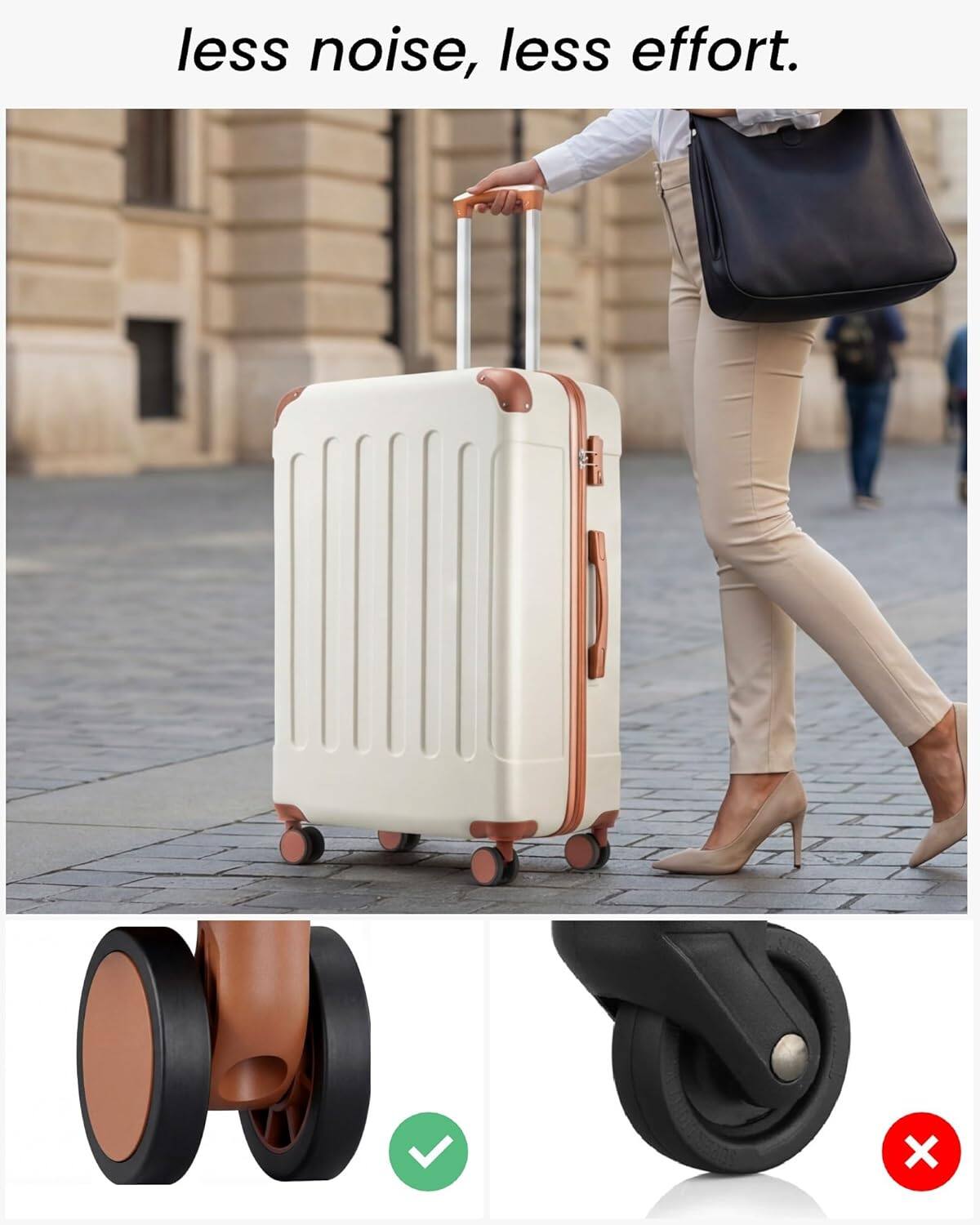 less noise, less effort.