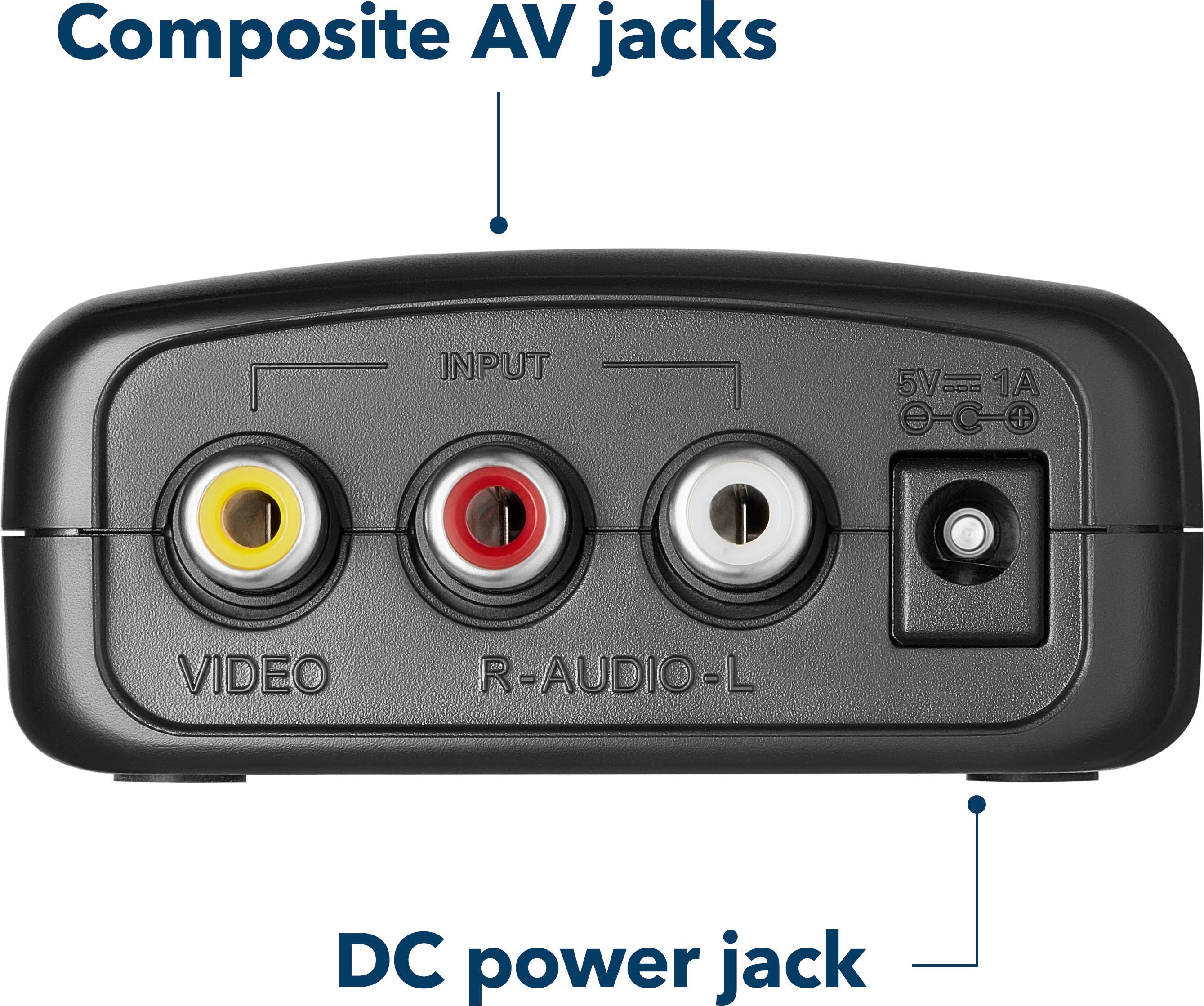 Alt View 12. Insignia™ - RCA to HDMI Converter - Black.