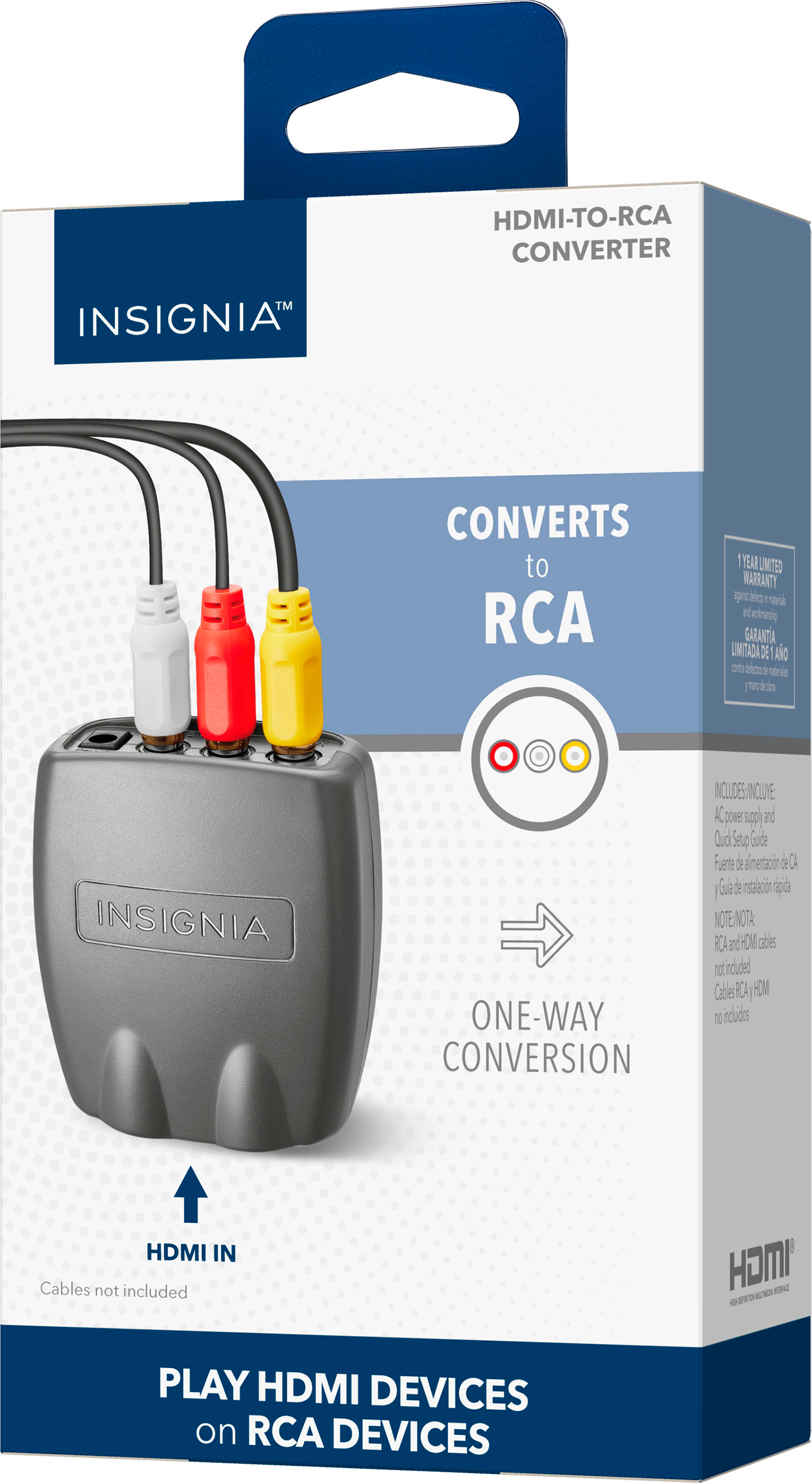 herwinnen wimper Collega Insignia™ HDMI to RCA Converter Black NS-HZ331 - Best Buy