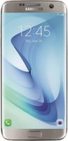 Samsung - Pre-Owned Galaxy S7 edge 4G LTE with 32GB Memory Cell Phone (Unlocked) - Titanium Silver - Front_Zoom