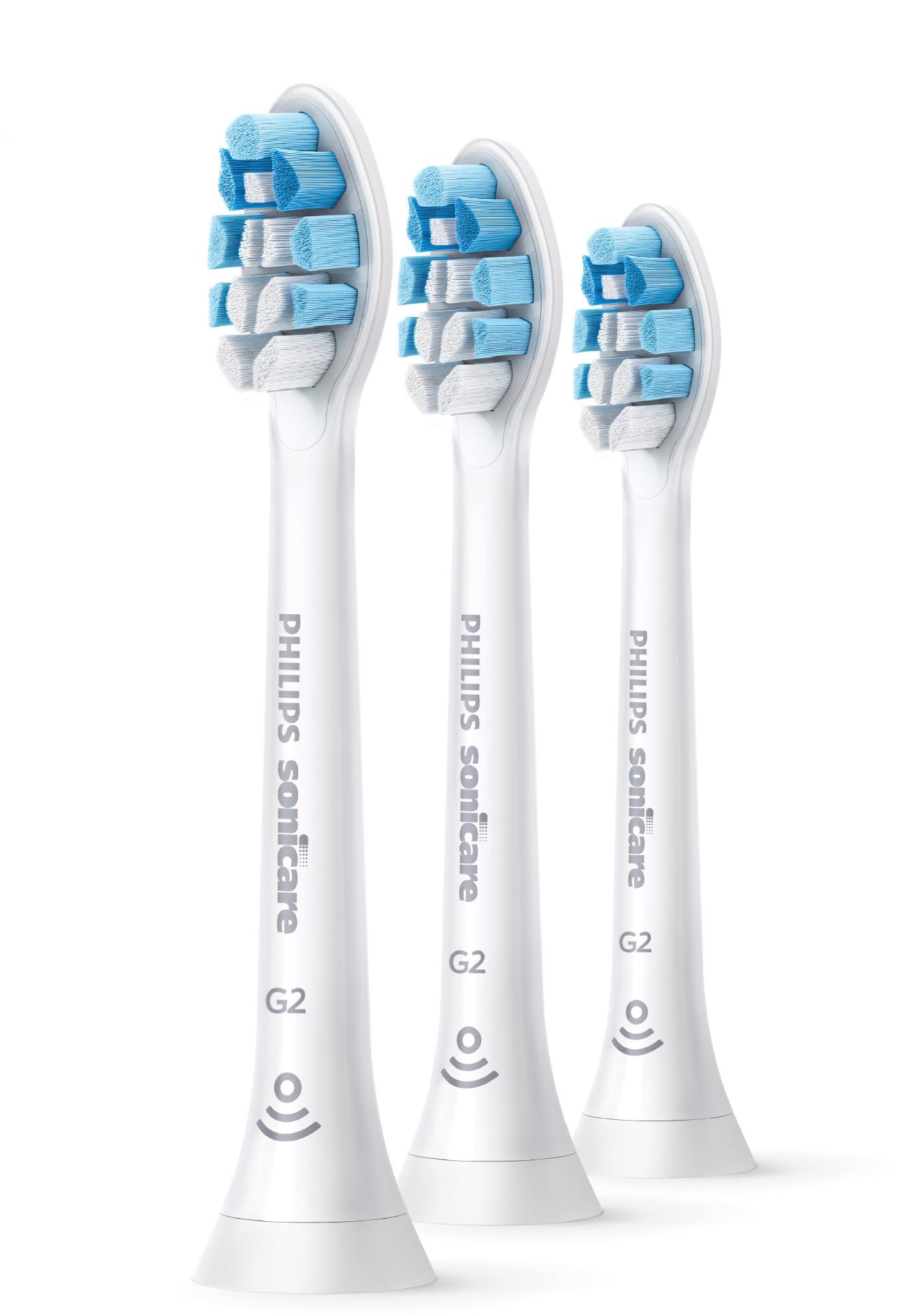 Angle View: Philips Sonicare - Optimal Plaque Control Replacement Toothbrush Heads (3-pack) - White