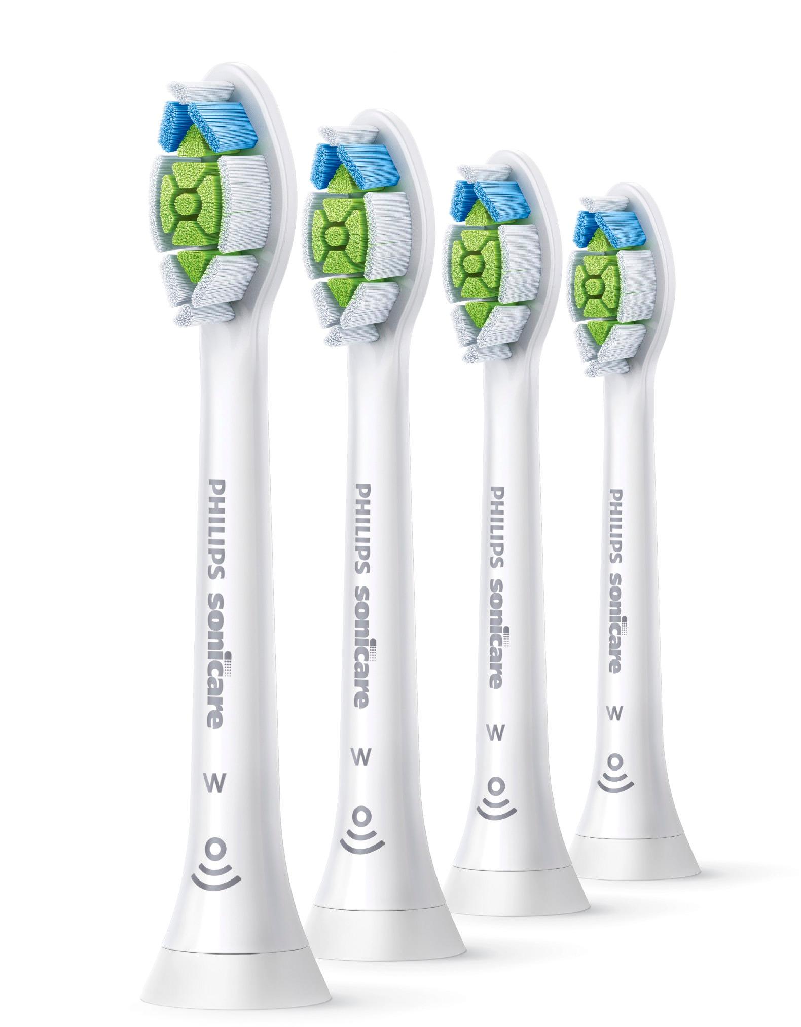 Angle View: Philips Sonicare - DiamondClean Replacement Toothbrush Heads (4-pack) - White