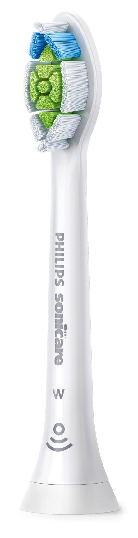 Left View: Philips Sonicare - DiamondClean Replacement Toothbrush Heads (4-pack) - White