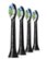 Angle Zoom. Philips Sonicare - DiamondClean Replacement Toothbrush Heads (4-pack) - Black.