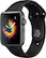 Angle. Apple - Geek Squad Certified Refurbished Apple Watch Series 3 (GPS) 42mm Space Gray Aluminum Case with Black Sport Band - Space Gray Aluminum.