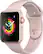 Angle. Apple - Geek Squad Certified Refurbished Apple Watch Series 3 (GPS), 42mm Gold Aluminum Case with Pink Sand Sport Band - Gold Aluminum.