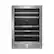 Front. Whirlpool - 46-Bottle Wine Cooler - Stainless Steel.