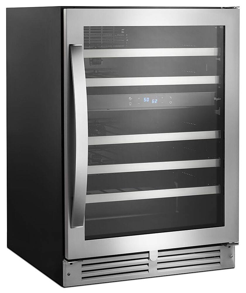 Alt View 11. Whirlpool - 46-Bottle Wine Cooler - Stainless Steel.