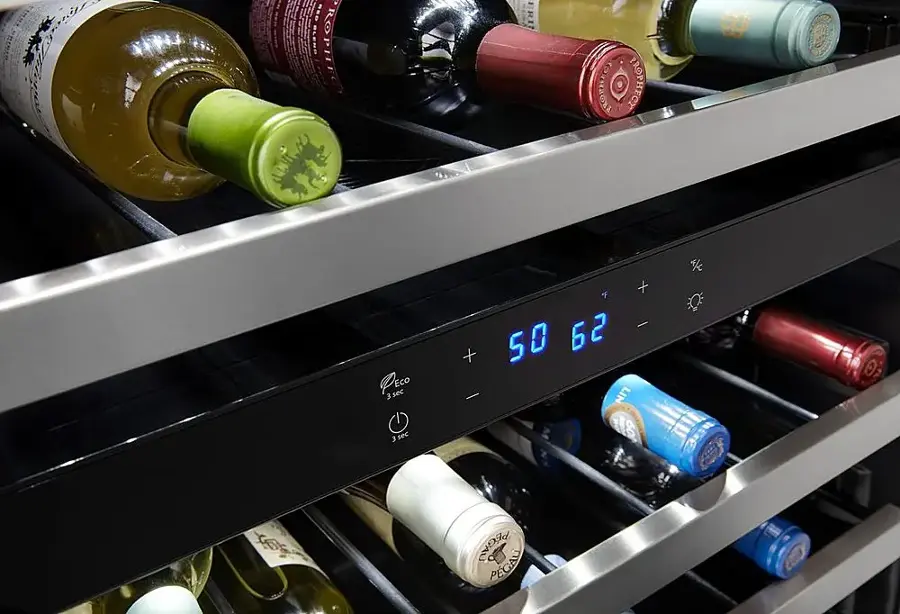 Alt View 15. Whirlpool - 46-Bottle Wine Cooler - Stainless Steel.