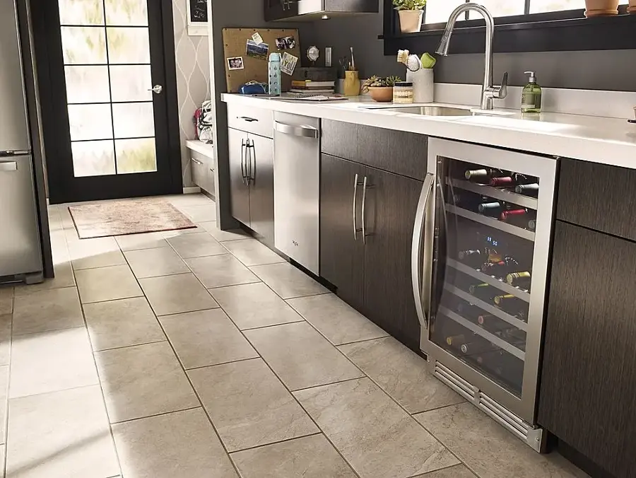 Alt View 17. Whirlpool - 46-Bottle Wine Cooler - Stainless Steel.