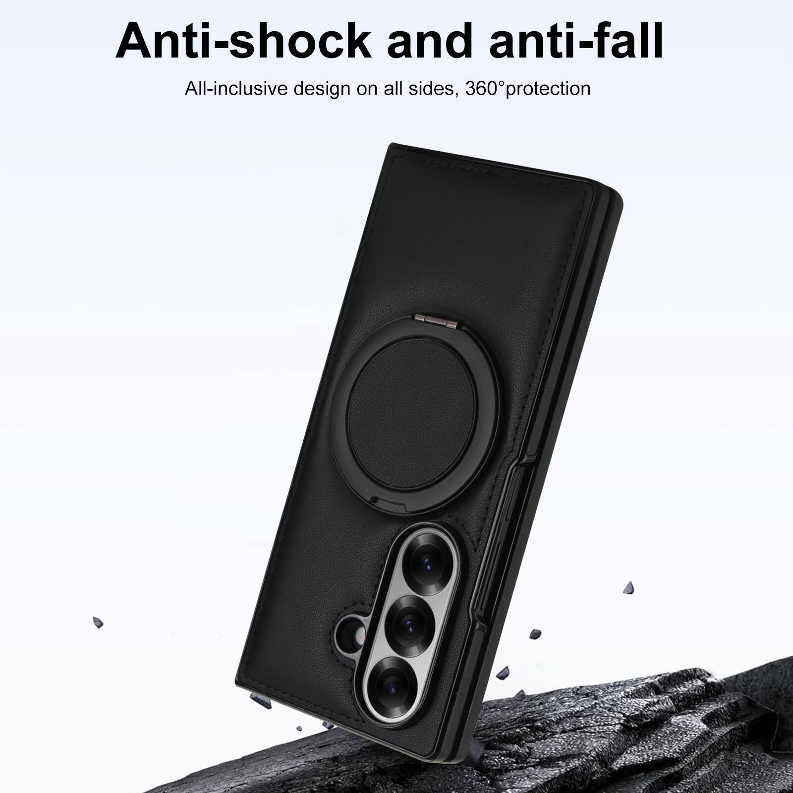 Anti-shock and anti-fall  
All-inclusive design on all sides, 360° protection