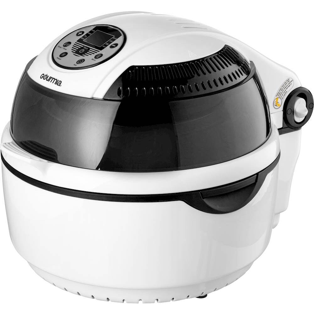 Left. Gourmia - Hot Air Fryer - White/Black.
