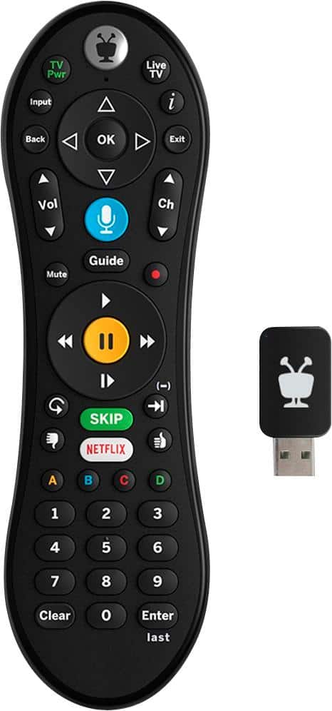 TiVo - VOX Remote - Black-Angle_Standard
