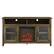 Front. Walker Edison - Tall Fireplace Cabinet TV Stand for Most Flat-Panel TVs Up to 65" - Rustic Oak.