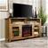 Alt View 17. Walker Edison - Tall Fireplace Cabinet TV Stand for Most Flat-Panel TVs Up to 65" - Rustic Oak.