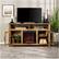 Alt View 18. Walker Edison - Tall Fireplace Cabinet TV Stand for Most Flat-Panel TVs Up to 65" - Rustic Oak.