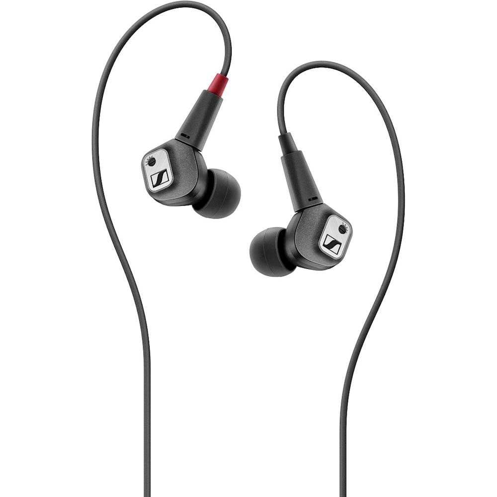 Angle View: Sennheiser - IE 80 S Wired Earbud Headphones - Black