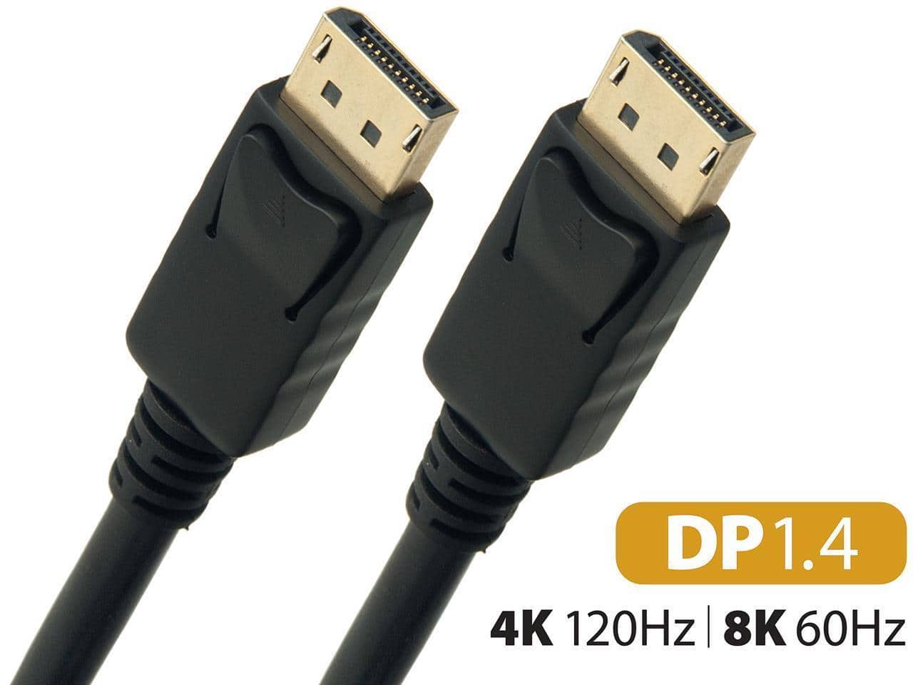 Nippon Labs - DP 1.4 8K 60Hz 3ft Cable - VESA Certified, HBR3, 100% Copper