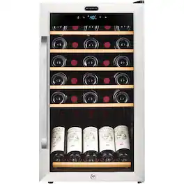 Whynter - 34-Bottle Wine Cooler - Stainless Steel