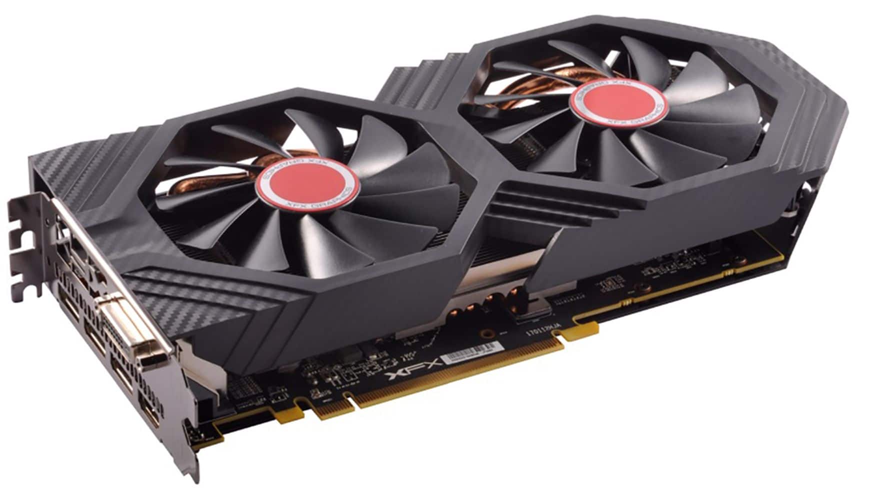 XFX - AMD Radeon RX 580 GTS XXX Edition 8GB GDDR5 PCI Express 3.0 Graphics Card - Black - Front_Zoom