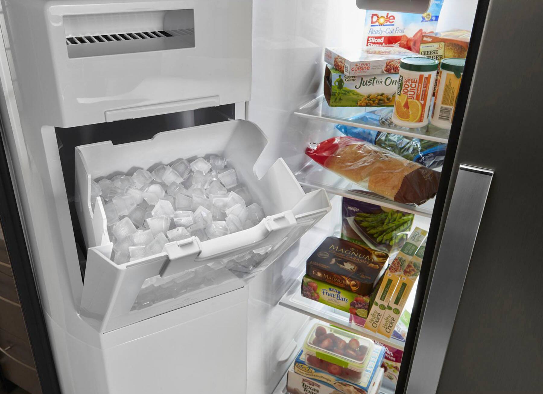 Alt View 13. Whirlpool - 20.6 Cu. Ft. Side-by-Side Counter-Depth Refrigerator - Fingerprint Resistant Stainless Steel.