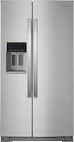 Whirlpool - 20.6 Cu. Ft. Side-by-Side Counter-Depth Refrigerator - Stainless steel - Front_Zoom