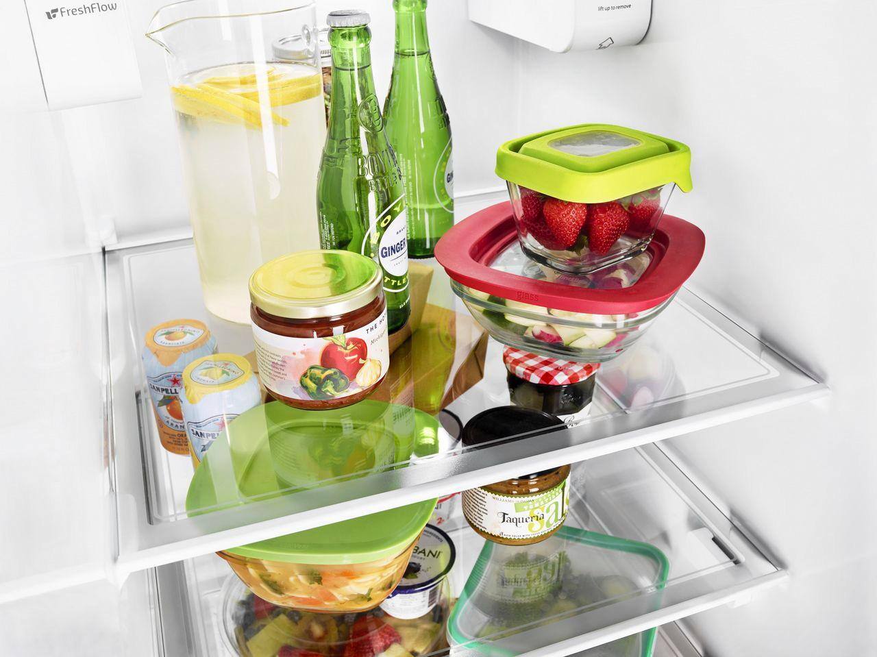 Alt View 4. Whirlpool - 20.6 Cu. Ft. Side-by-Side Counter-Depth Refrigerator - Fingerprint Resistant Stainless Steel.