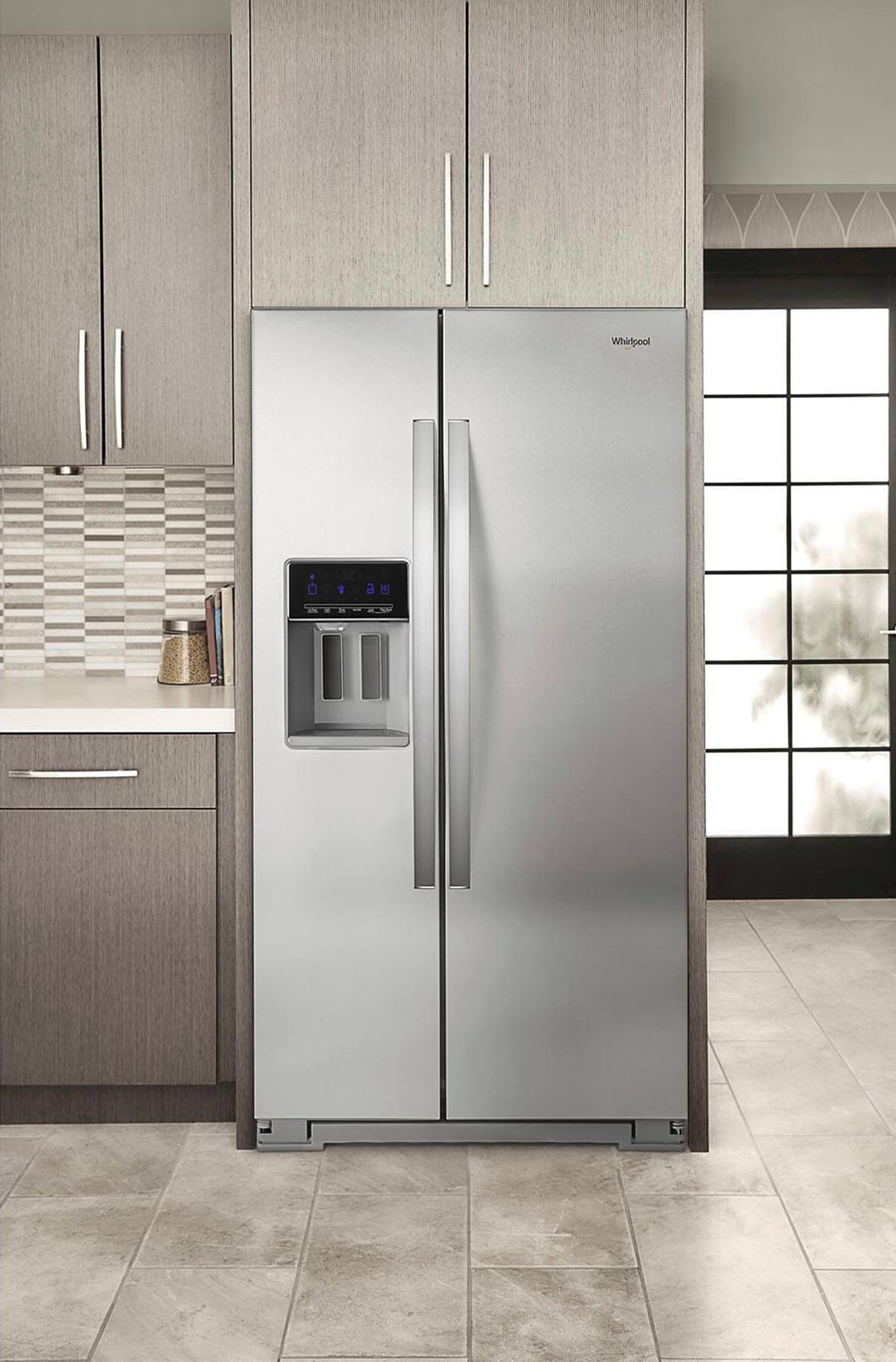 Alt View 14. Whirlpool - 20.6 Cu. Ft. Side-by-Side Counter-Depth Refrigerator - Fingerprint Resistant Stainless Steel.