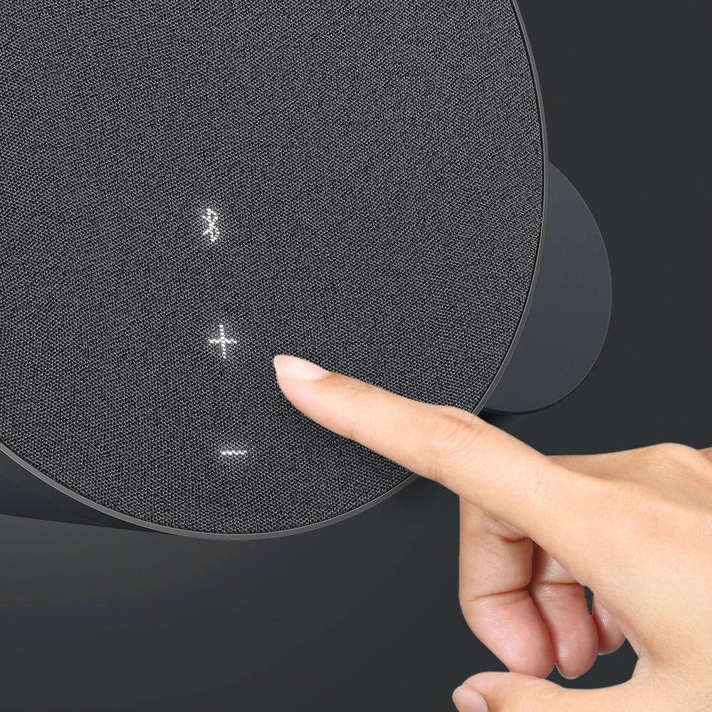 Alt View 12. Logitech - MX Sound 2.0 Bluetooth Speakers (2-Piece) - Black.