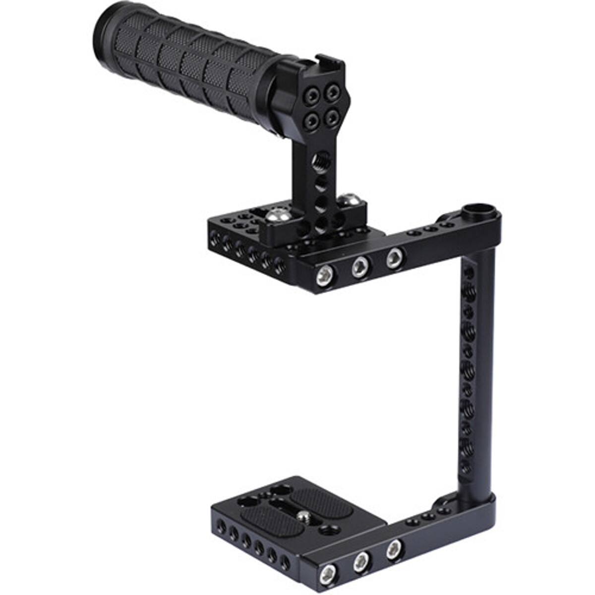 Alt View 2. CAMVATE - CAMVATE Universal Camera Cage with Rubber Top Handle for Select DSLR Cameras.
