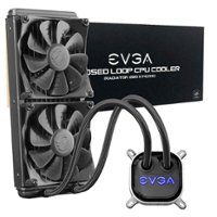 EVGA - CLC 280mm Radiator CPU Liquid Cooling System - Black - Front_Zoom