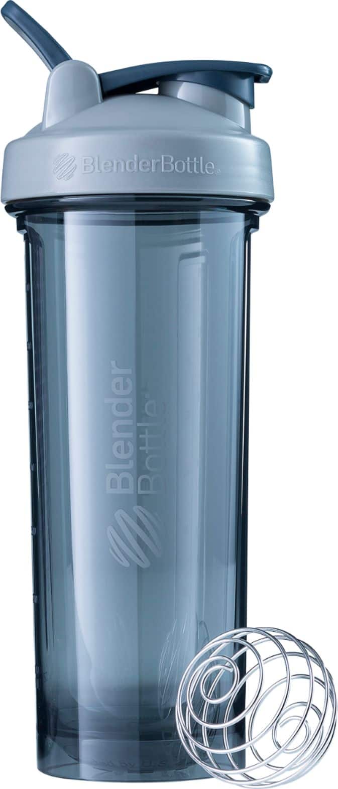 Angle. BlenderBottle - Pro32 32-Oz. Water Bottle/Shaker Cup - Gray.