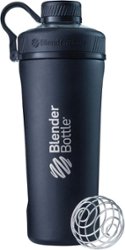 BlenderBottle - Radian Insulated Stainless Steel 26 oz. Water Bottle/Shaker Cup - Matte Black - Angle_Zoom