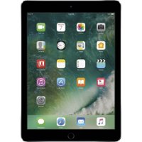 Apple - Pre-Owned iPad Air (2nd  Generation) - 16GB - Space Gray - Front_Zoom