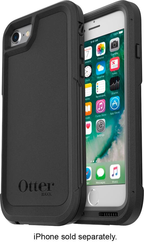 pursuit case for apple iphone 7 and 8 - black