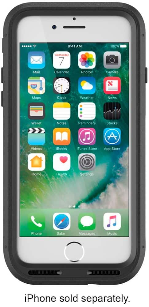 pursuit case for apple iphone 7 and 8 - black