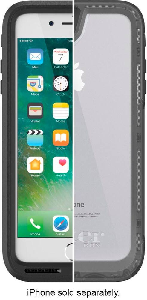 pursuit series case for apple iphone 7 plus and 8 plus - black/clear pursuit series case for apple iphone 7 plus and 8 plus - black/clear
