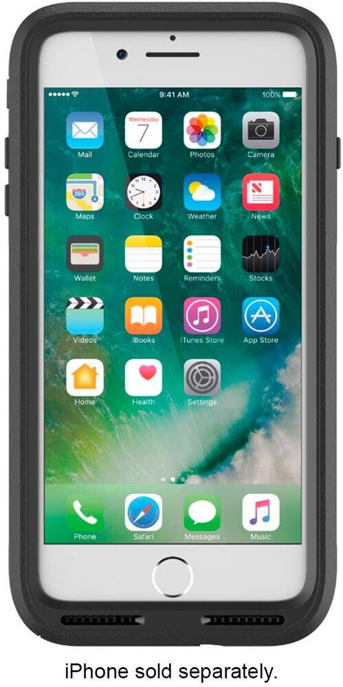 pursuit series case for apple iphone 7 plus and 8 plus - black/clear pursuit series case for apple iphone 7 plus and 8 plus - black/clear