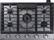 Front. Samsung - Chef Collection 36" Gas Cooktop - Stainless steel.