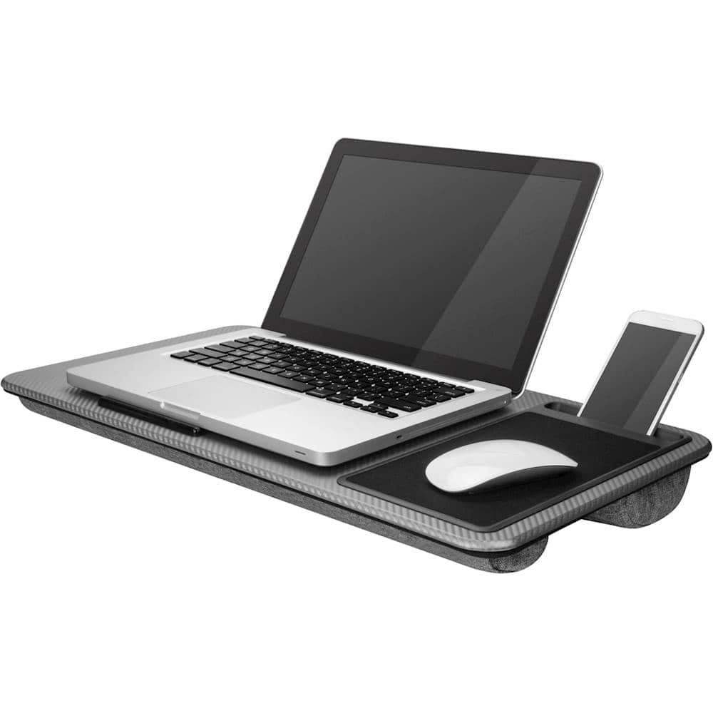 Best Buy: LapGear Home Office Lap Desk Silver Carbon 91485