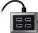 Alt View 13. Rocketfish™ - 4-Port USB Charger - Black.