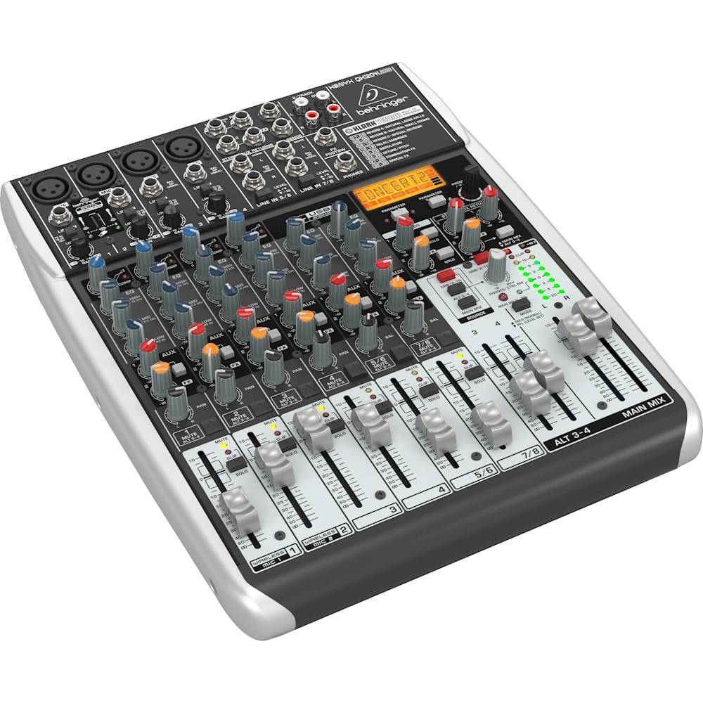 BEHRINGER XENYX QX1204USB アナログミキサー 開封のみ Behringer XENYX Premium 12 Input 2/2 Bus Analog Mixer Black - Best Buy