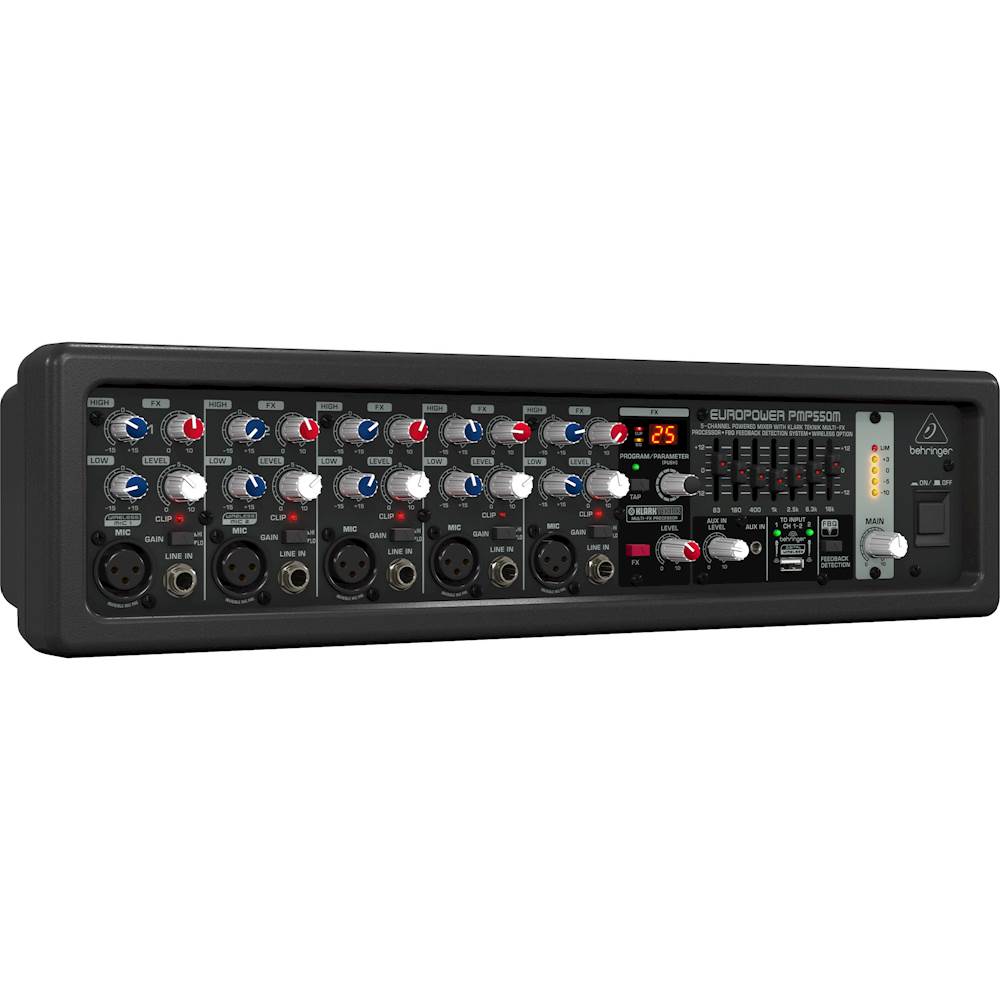 オーディオ機器 その他 Best Buy: Behringer EUROPOWER 500-Watt 5-Channel Powered Mixer PMP550M