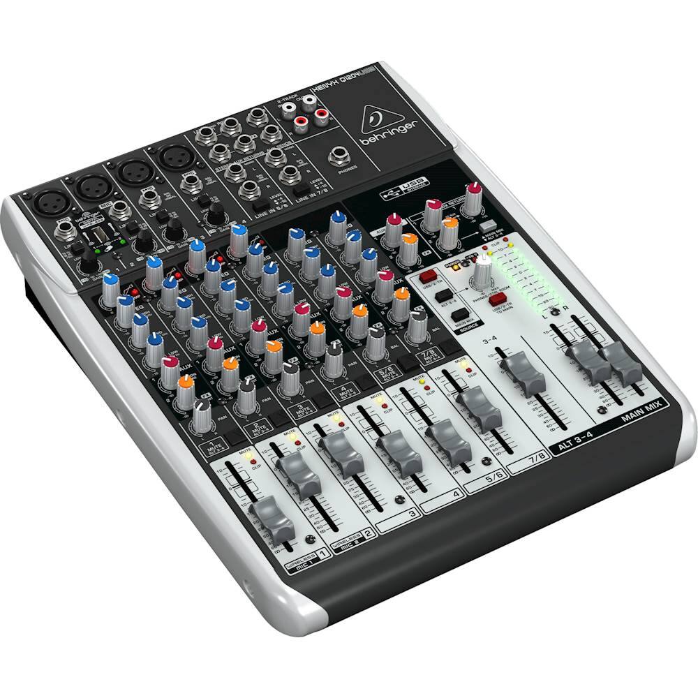 Angle. Behringer - XENYX Premium 12-Input 2/2-Bus Analog Mixer - Black.