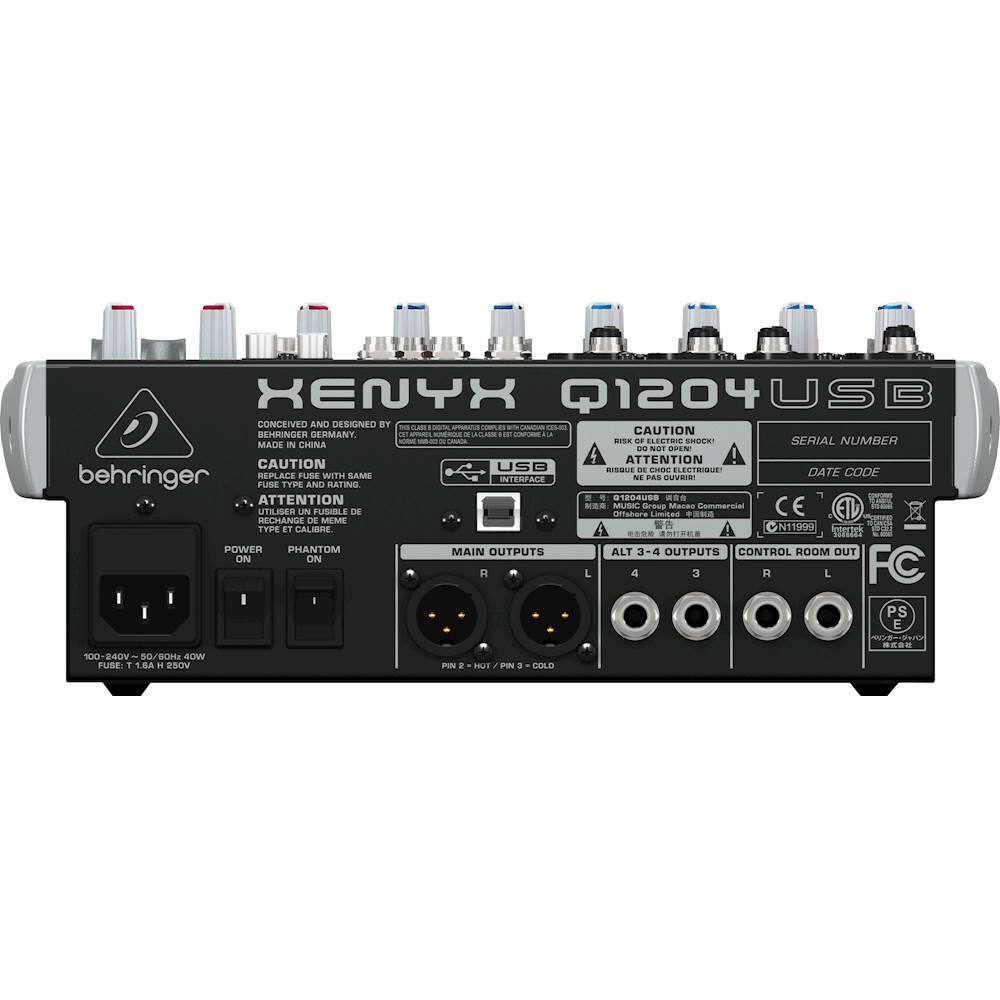 Alt View 11. Behringer - XENYX Premium 12-Input 2/2-Bus Analog Mixer - Black.