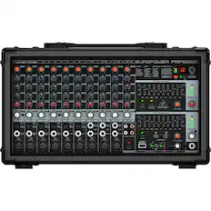 Front. Behringer - EUROPOWER 2000W 14-Channel Powered Mixer.