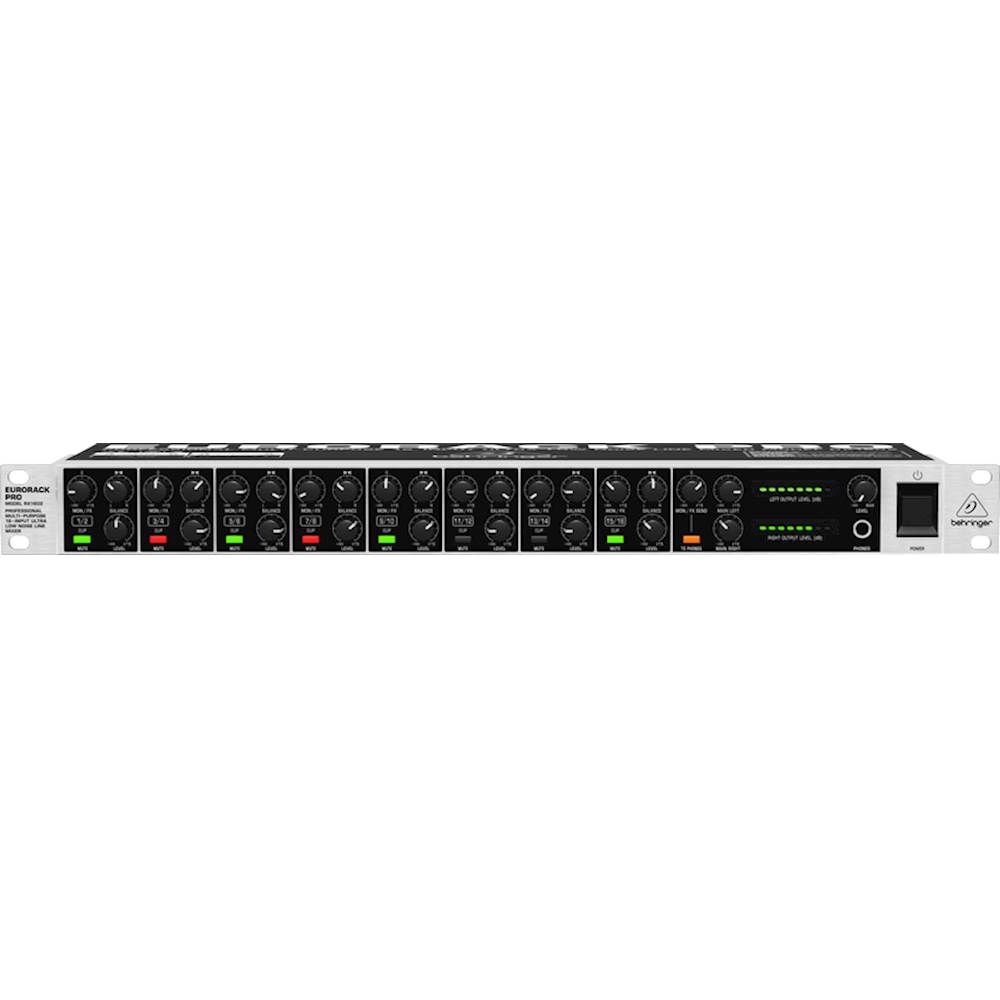 Best Buy: Behringer EURORACK Pro 16-Input Ultra-Low Noise Line Rackmount  Mixer RX1602