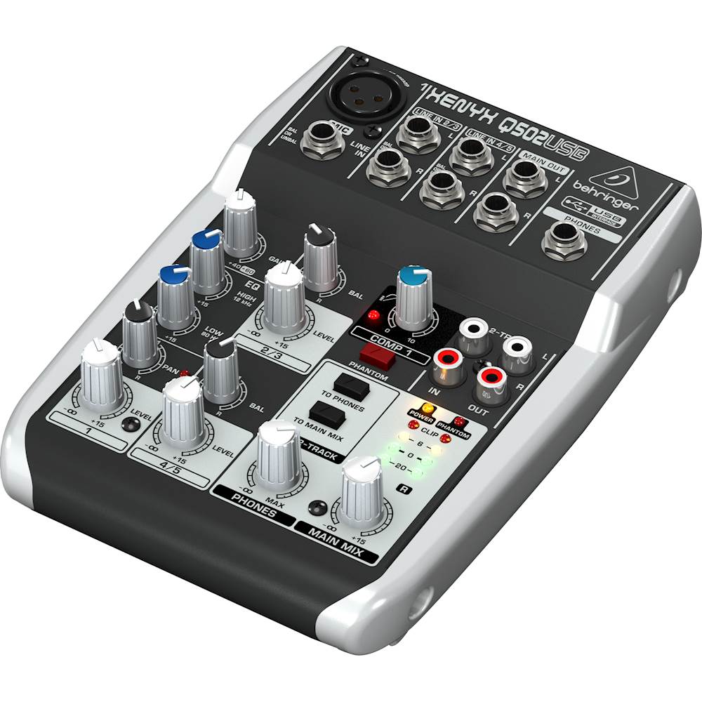 Best Buy: Behringer XENYX Premium 5-Input 2-Bus Analog Mixer Q502USB