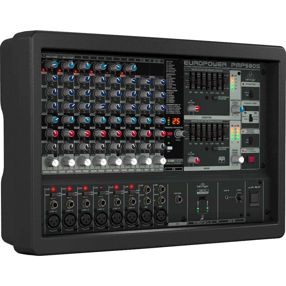 Best Buy: Behringer EUROPOWER 500-Watt 10-Channel Powered Mixer PMP580S