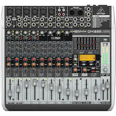 Front. Behringer - XENYX Premium 16-Input 2/2-Bus Analog Mixer - Black.